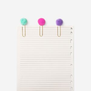 Pom pom paper clips - 6 pcs - Image 2