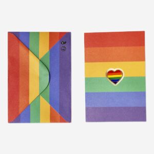 Pride card with heart and envelope - Image 1