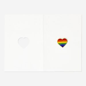 Pride card with heart and envelope - Image 3