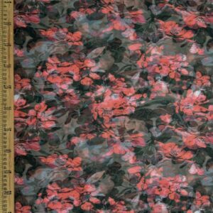 Printed Cotton Lawn Fabric - Autumnal Floral - Image 3
