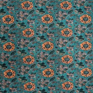 Printed Cotton Lawn Fabric - Indien Summer - Image 1