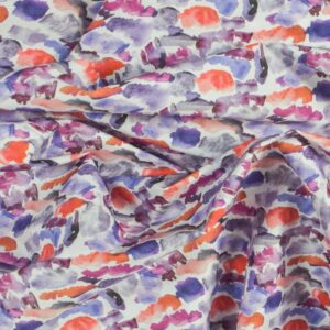 Printed Cotton Lawn Fabric - Sunset Landscape - Image 1
