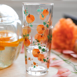 Drinking glass with pumpkin design - 220 ml - Image 3