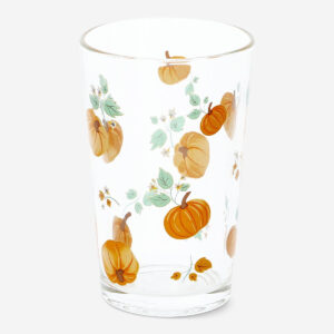 Drinking glass with pumpkin design - 220 ml - Image 1