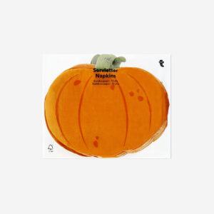 Pumpkin napkins - 16 pcs - Image 1