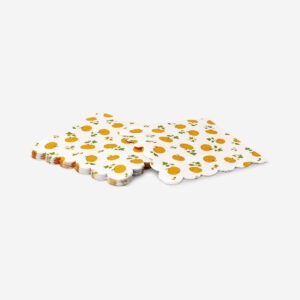 Pumpkin napkins with scalloped edges - 16 pcs - Image 3