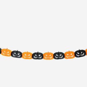 Paper pumpkin garland - 300 cm - Image 1