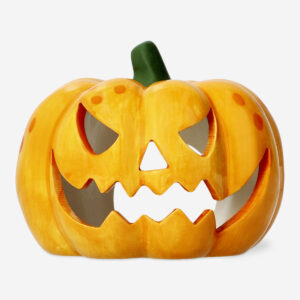 Pumpkin shaped candle holder - Image 1