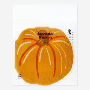 Pumpkin-Shaped Napkins - 15 pcs - Image 3