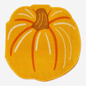 Pumpkin-Shaped Napkins - 15 pcs - Image 1