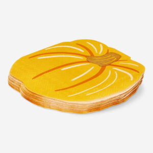Pumpkin-Shaped Napkins - 15 pcs - Image 2