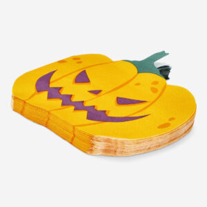 Pumpkin-Shaped Napkins - 16 pcs - Image 2