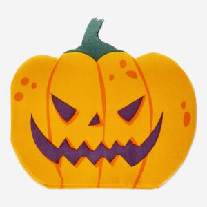 Pumpkin-Shaped Napkins - 16 pcs - Image 1