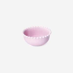 Pink bowl with bubble edge - Image 1
