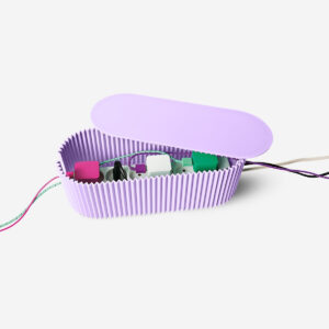 Purple cabel tidy unit - Image 1