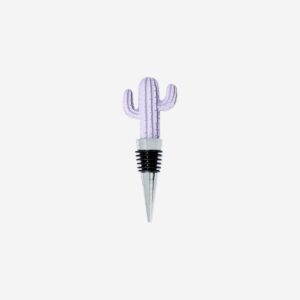 Purple cactus wine stopper - Image 1