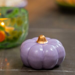 Purple decorative pumpkin - 6 cm - Image 1