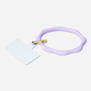 Purple phone charm with scalloped edges - Image 3