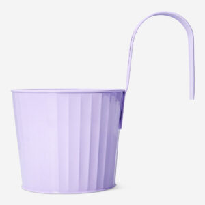 Purple plant pot with hook - 14 cm - Image 2