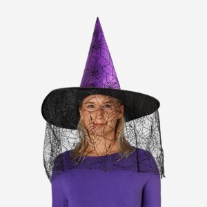 Purple witch's hat - For adults - Image 2