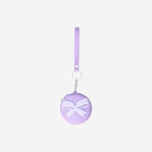 Round purse with bow clip