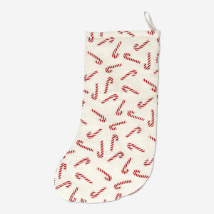 Quilted Christmas stocking with candy canes - Image 1