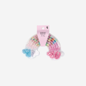 Rainbow bead set with string