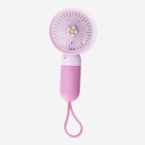 Rechargeable pink fan - Image 1