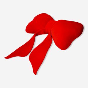 Red bow shaped cushion - Image 2