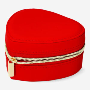 Red heart shaped jewellery box - Large - Image 3