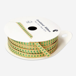 Ribbon with green foil trees - 30 m - Image 1