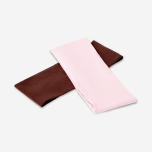 Rose and brown hairbands - 2 pcs - Image 3