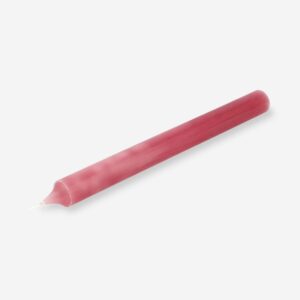Rose pink dinner candle - 24 cm - Image 2