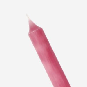Rose pink dinner candle - 24 cm - Image 3
