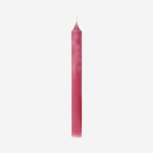 Rose pink dinner candle - 24 cm - Image 1