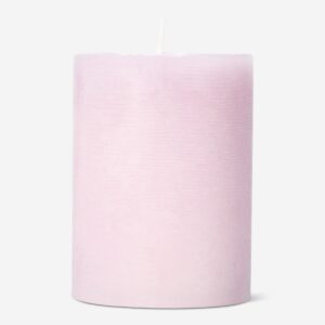 Rustic pink pillar candle - 8 cm - Image 2