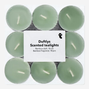 Scented tealights with bamboo fragrance - 18 pcs - Image 1
