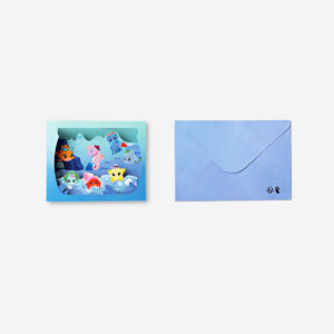 Sea creatures card with envelope - Image 2