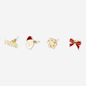 Set of Christmas earrings in giftbox - 4 pairs - Image 2