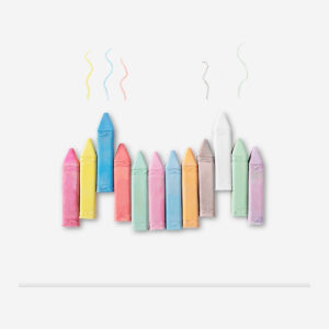 Set of pavement chalks - 12 pcs - Image 2