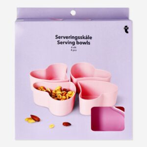 Set of pink serving bowls - 4 pcs - Image 3