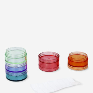 Set of stackable jars for travel - 5 pcs - Image 2