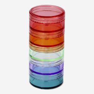 Set of stackable jars for travel - 5 pcs - Image 3