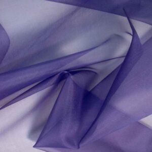 Silk Organza Fabric - Purple - Image 1