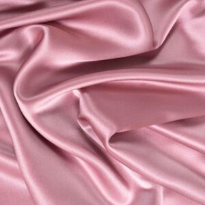 Silk Satin Fabric - Rosy - Image 1