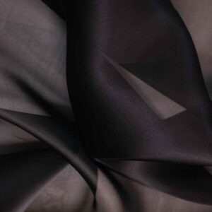 Silk Organza Fabric - Black - Image 1