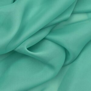 Silk Chiffon Fabric - Lake - Image 1