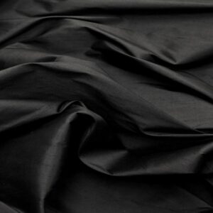 Silk Dupion Fabric - Black - Image 1