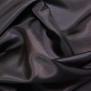 Silk Habotai Fabric - Black - Image 2