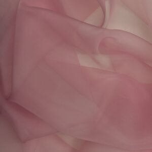 Silk Satin Organza Fabric - Blush Pink - Image 1